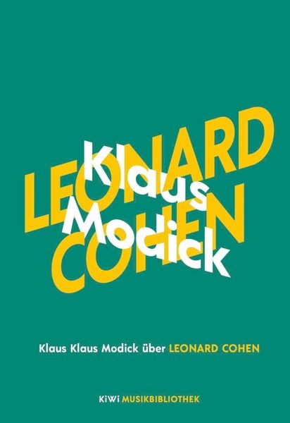 Produktbild: Klaus Modick &uuml;ber Leonard Cohen