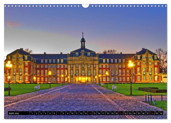 Produktbild: Burgen und Schl&ouml;sser im M&uuml;nsterland (Wandkalender 2026 DIN A3 quer), CALVENDO Monatskalender