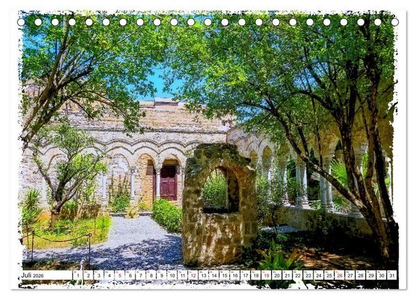 Produktbild: Palermo die marode Sch&ouml;nheit (Tischkalender 2026 DIN A5 quer), CALVENDO Monatskalender