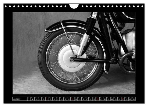 Produktbild: BMW R69S in schwarzweiss (Wandkalender 2027 DIN A4 quer), CALVENDO Monatskalender