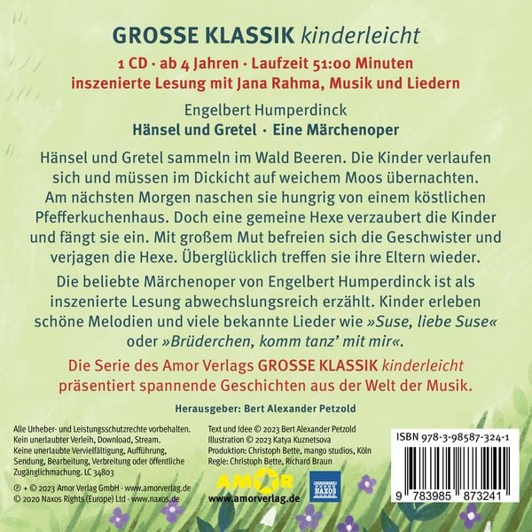 Produktbild: H&auml;nsel und Gretel. Eine M&auml;rchenoper.