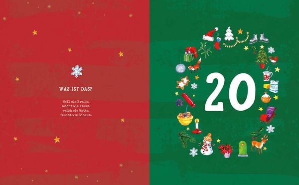 Produktbild: Mein Adventskalender-Buch: Winter-Weihnacht-Wichtelspa&szlig;