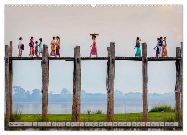 Produktbild: Myanmar - Reise durch das alte Burma (Wandkalender 2026 DIN A2 quer), CALVENDO Monatskalender