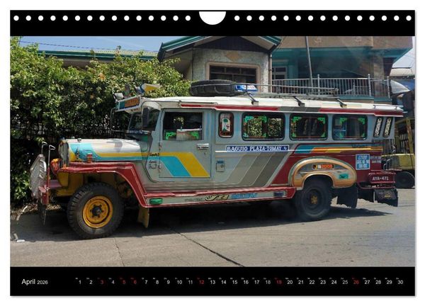 Produktbild: Jeepneys (Wandkalender 2026 DIN A4 quer), CALVENDO Monatskalender