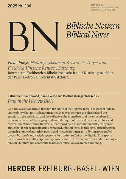 Produktbild: Pain in the Hebrew Bible