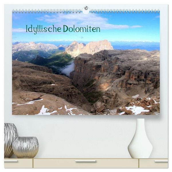 Produktbild: Idyllische Dolomiten (hochwertiger Premium Wandkalender 2026 DIN A2 quer), Kunstdruck in Hochglanz