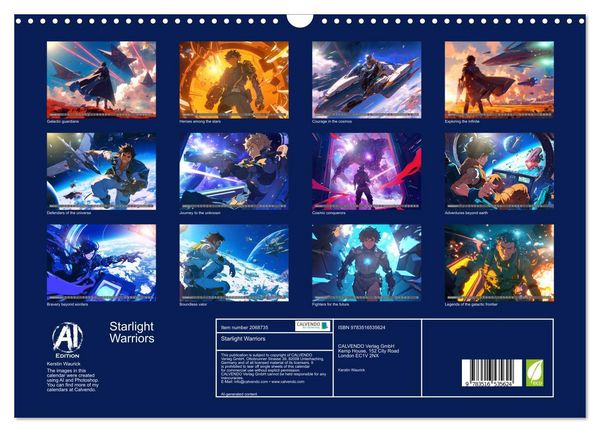 Produktbild: Starlight Warriors (Wall Calendar 2026 DIN A3 landscape), CALVENDO 12 Month Wall Calendar