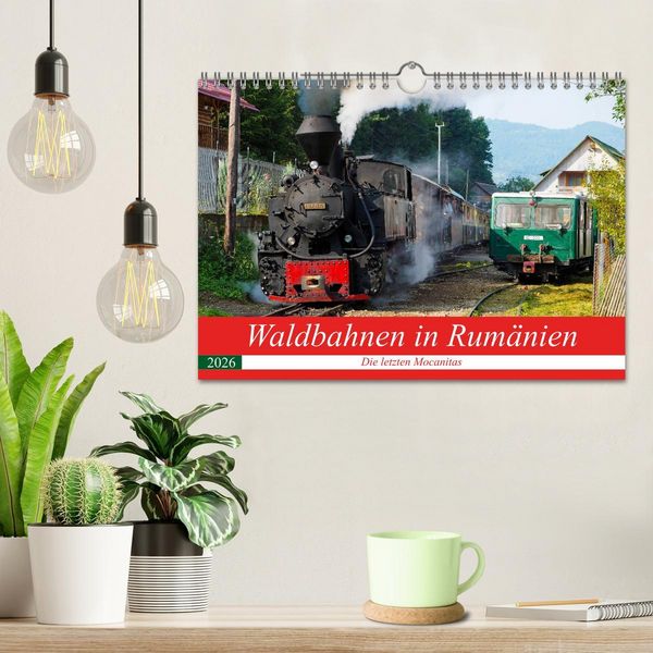 Produktbild: Waldbahnen in Rum&auml;nien - Die letzten Mocanitas (Wandkalender 2026 DIN A4 quer), CALVENDO Monatskalender
