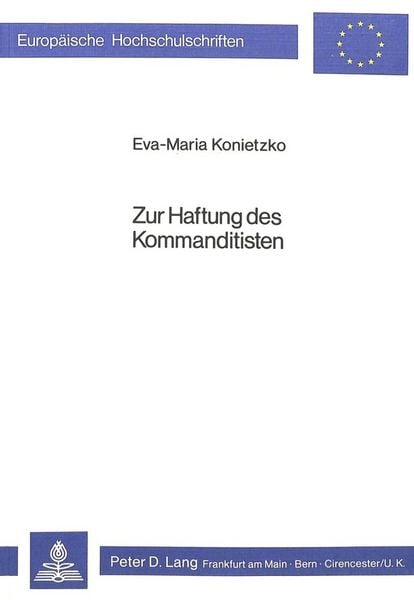 Produktbild: Zur Haftung des Kommanditisten