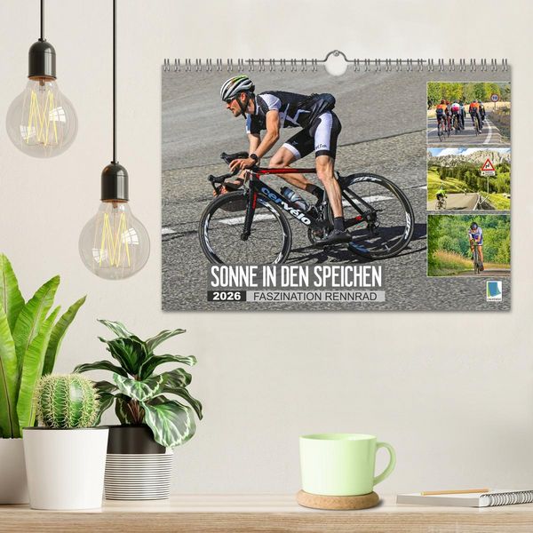 Produktbild: Sonne in den Speichen - Faszination Rennrad (Wandkalender 2026 DIN A4 quer), CALVENDO Monatskalender