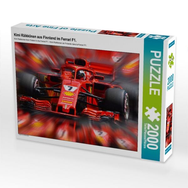 Produktbild: CALVENDO Puzzle Kimi R&auml;ikk&ouml;nen aus Finnland im Ferrari F1. | 2000 Teile Lege-Gr&ouml;&szlig;e 90x67cm Foto-Puzzle f&uuml;r gl&uuml;ckliche Stunden