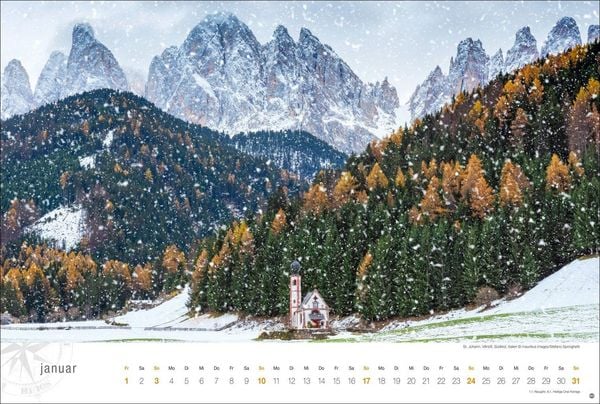 Produktbild: S&uuml;dtirol Globetrotter Kalender 2027 - Von romantischen T&auml;lern und schroffer Bergwelt