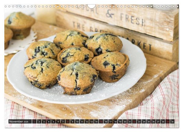 Produktbild: Superfood Blaubeere. Ich esse gerne Heidelbeeren! (Wandkalender 2026 DIN A3 quer), CALVENDO Monatskalender