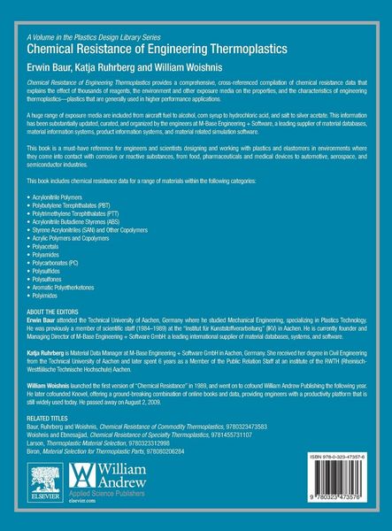 Produktbild: Chemical Resistance of Engineering Thermoplastics