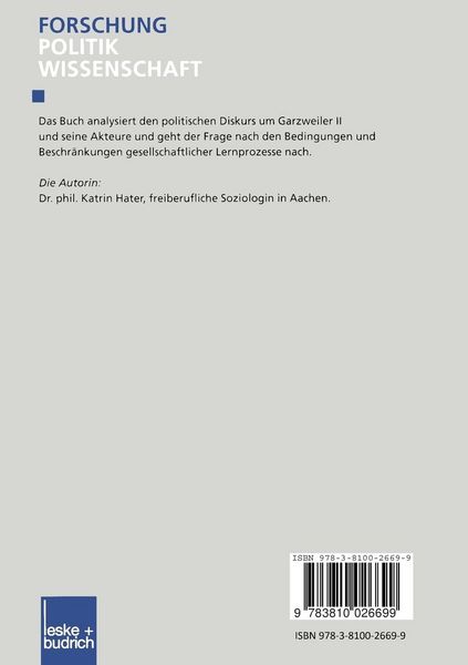 Produktbild: Gesellschaftliches Lernen im politischen Diskurs