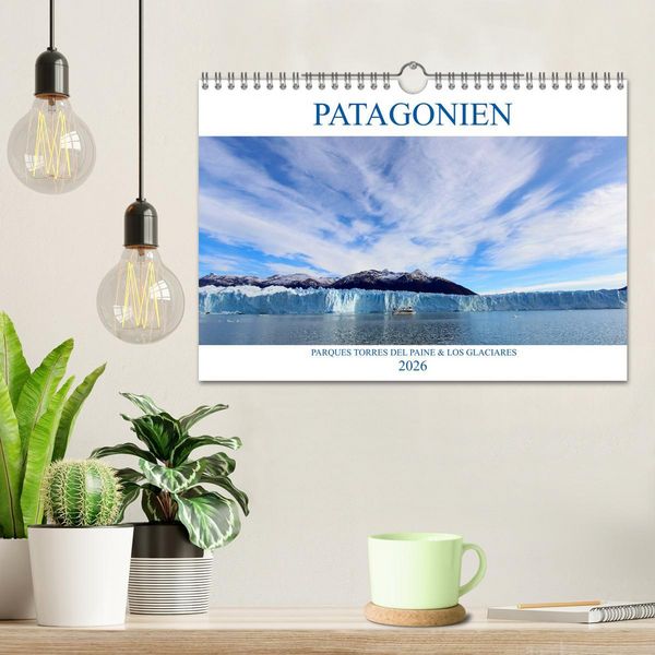 Produktbild: Patagonien - Parques Torres del Paine und Los Glaciares (Wandkalender 2026 DIN A4 quer), CALVENDO Monatskalender