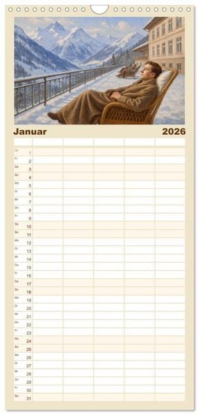 Produktbild: Familienplaner 2026 - Thomas Mann. Sein Leben, seine Werke mit 5 Spalten (Wandkalender, 21 x 45 cm) CALVENDO