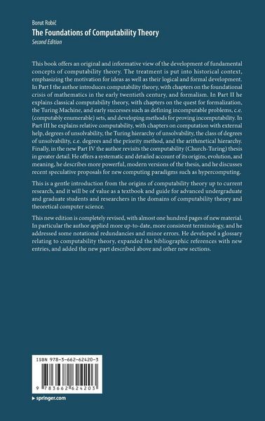 Produktbild: The Foundations of Computability Theory