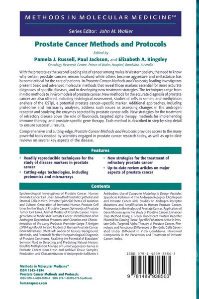 Produktbild: Prostate Cancer Methods and Protocols