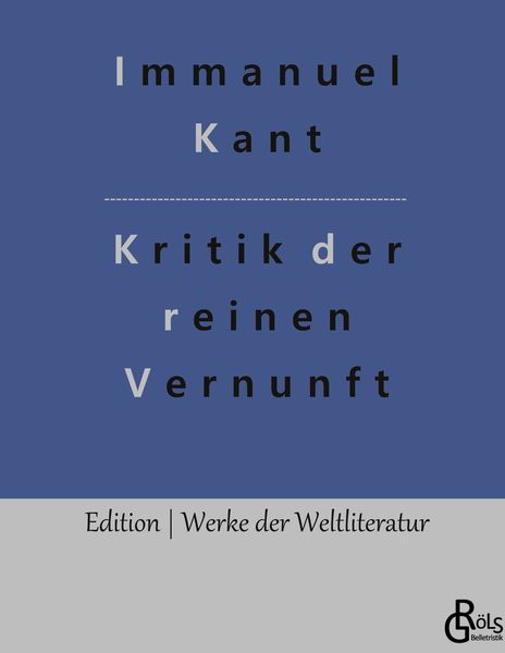 Produktbild: Kritik der reinen Vernunft