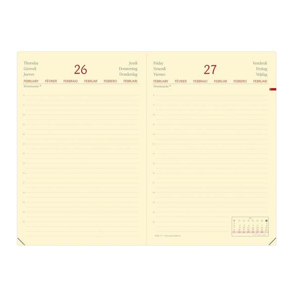 Produktbild: Daily 17 PREST vz ML Silk weinrot El 2027