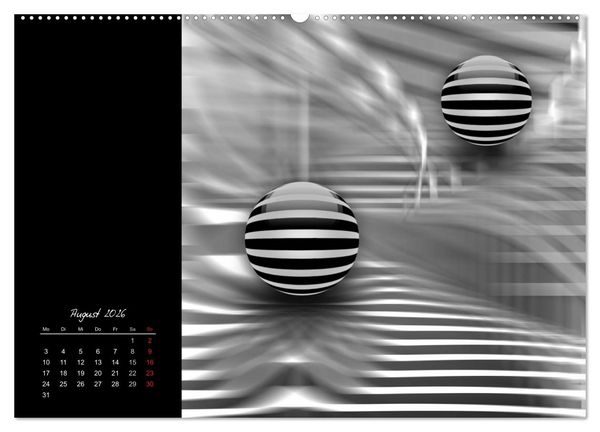 Produktbild: Optische Kunst im Quadrat (hochwertiger Premium Wandkalender 2026 DIN A2 quer), Kunstdruck in Hochglanz