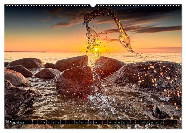 Produktbild: Ostseesteine (hochwertiger Premium Wandkalender 2026 DIN A2 quer), Kunstdruck in Hochglanz