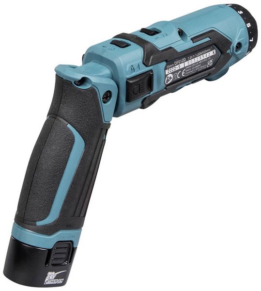 Produktbild: Makita DF012DSE Akku-Knickschrauber 7.2 V 1.5 Ah Li-Ion inkl. 2. Akku, inkl. Ladeger&auml;t, inkl. Koffer