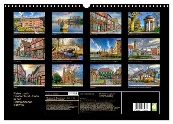 Produktbild: Reise durch Deutschland - Eutin in der Holsteinischen Schweiz (Wandkalender 2026 DIN A3 quer), CALVENDO Monatskalender