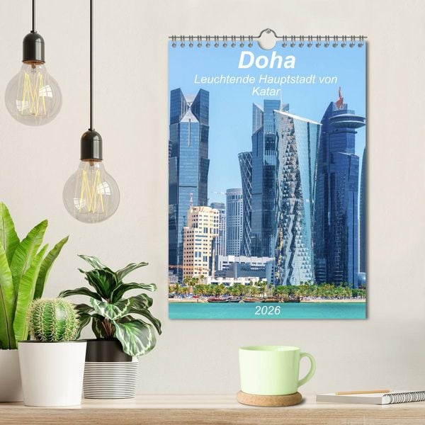 Produktbild: Doha Leuchtende Hauptstadt von Katar (Wandkalender 2026 DIN A4 hoch), CALVENDO Monatskalender