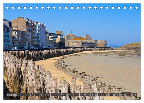 Produktbild: Saint Malo - Stadt der Korsaren (Tischkalender 2026 DIN A5 quer), CALVENDO Monatskalender