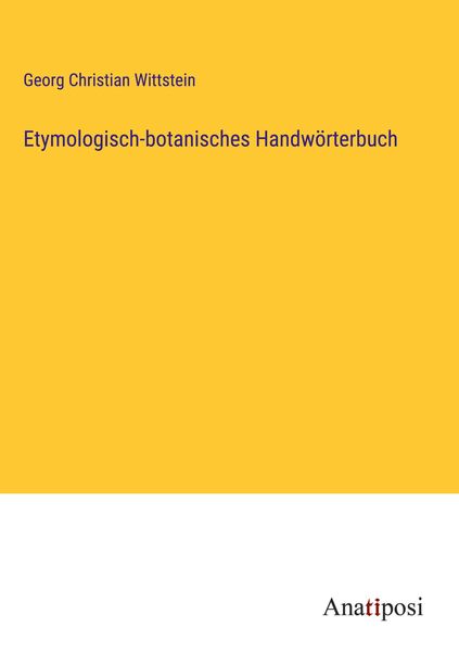 Etymologisch-botanisches Handwörterbuch