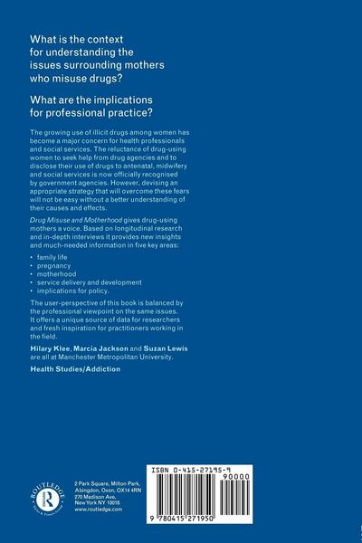 Produktbild: Drug Misuse and Motherhood