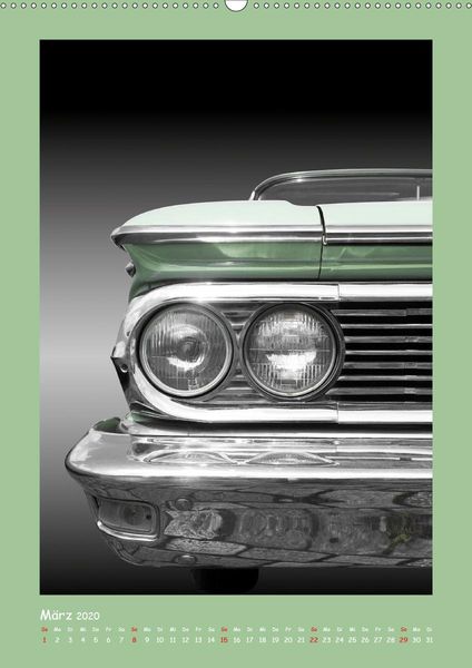 Produktbild: US Klassiker 1956 bis 1966 (Premium, hochwertiger DIN A2 Wandkalender 2020, Kunstdruck in Hochglanz)
