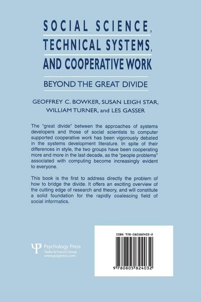 Produktbild: Social Science, Technical Systems, and Cooperative Work