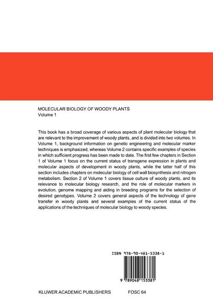 Produktbild: Molecular Biology of Woody Plants