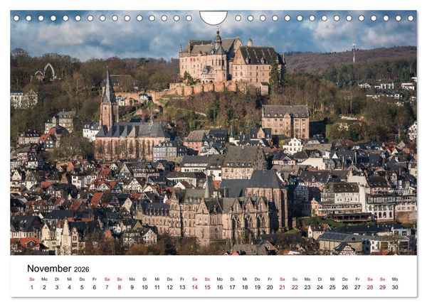 Produktbild: M&auml;rchenhaftes Marburg (Wandkalender 2026 DIN A4 quer), CALVENDO Monatskalender