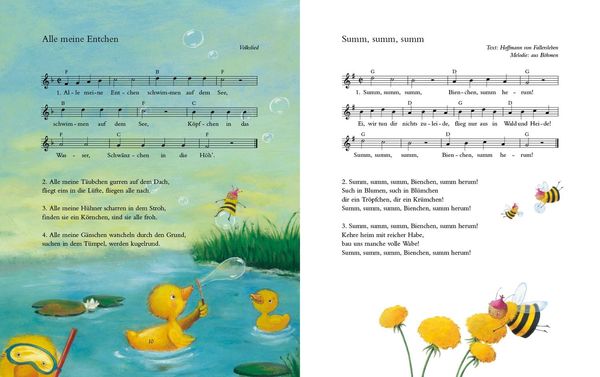 Produktbild: Die sch&ouml;nsten Lieder f&uuml;r Gro&szlig; und Klein