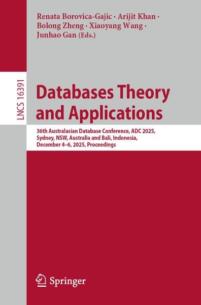 Produktbild: Databases Theory and Applications