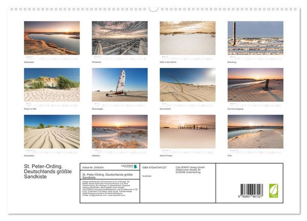 Produktbild: St. Peter-Ording. Deutschlands gr&ouml;&szlig;te Sandkiste (hochwertiger Premium Wandkalender 2026 DIN A2 quer), Kunstdruck in Hochglanz