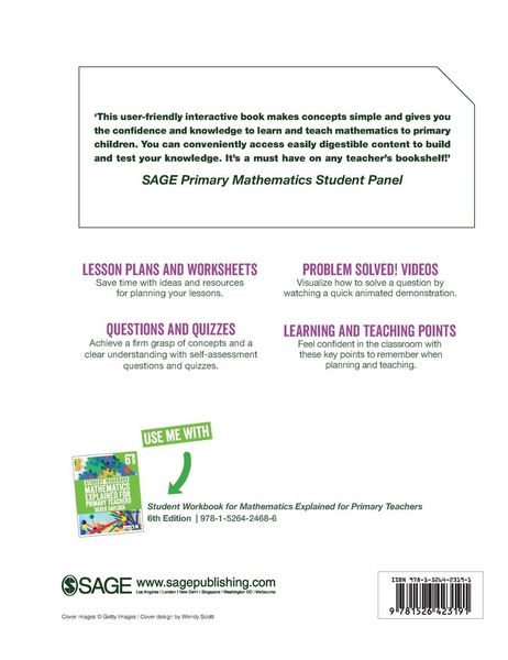 Produktbild: Mathematics Explained for Primary Teachers