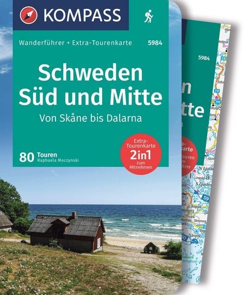 Produktbild: KOMPASS Wanderf&uuml;hrer Schweden S&uuml;d und Mitte, Von Sk&aring;ne bis Dalarna, 80 Touren