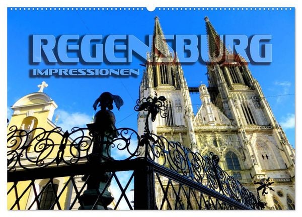 Produktbild: REGENSBURG - Impressionen (Wandkalender 2026 DIN A2 quer), CALVENDO Monatskalender