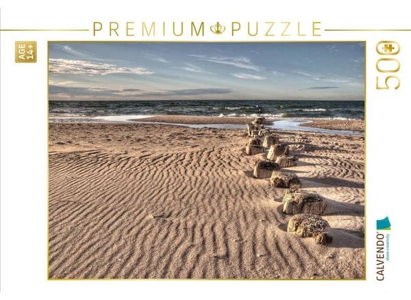 CALVENDO Puzzle Strand Prerow | 500 Teile Lege-Größe 48 × 36 cm Foto-Puzzle für Erwachsene