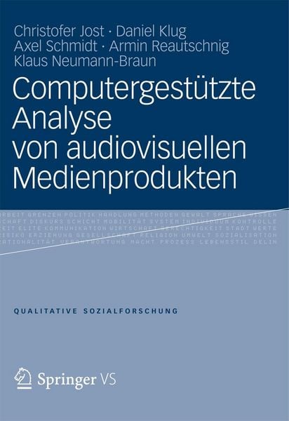 Produktbild: Computergest&uuml;tzte Analyse von audiovisuellen Medienprodukten