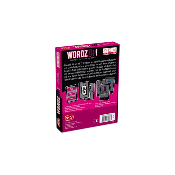 Produktbild: WORDZ UP! Als Team gegen die Zeit - Nichts f&uuml;r Denk-Schnecken :-)