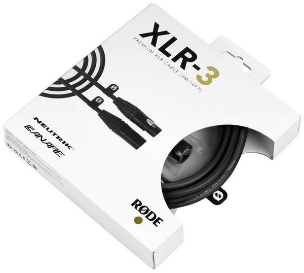 Produktbild: Rode XLR3M XLR Verbindungskabel 3 m Schwarz