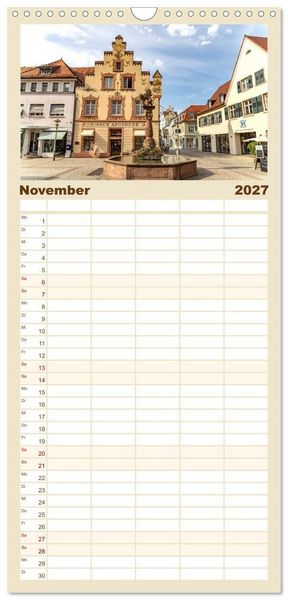 Produktbild: Familienplaner 2027 - Schwarzwald - Ferienregion Kinzigtal mit 5 Spalten (Wandkalender, 21 x 45 cm) CALVENDO