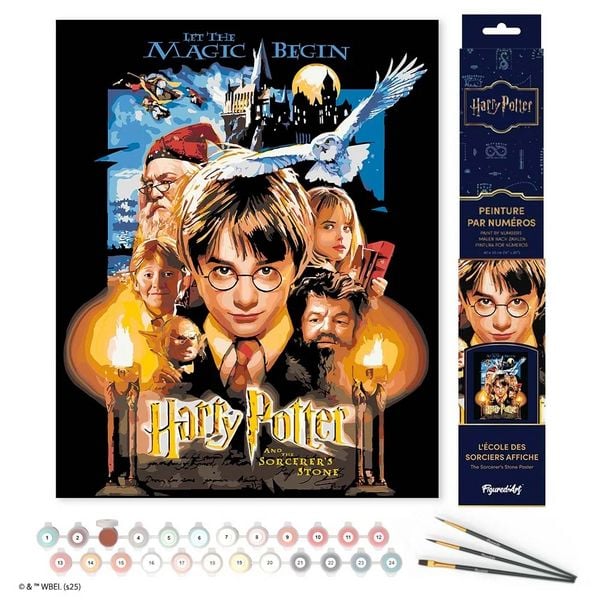 Malen nach Zahlen Harry Potter und der Stein der Weisen - Plakat Ohne Keilrahmen