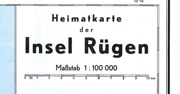 Produktbild: Historische Karte: Insel R&uuml;gen 1949 (gerollt)